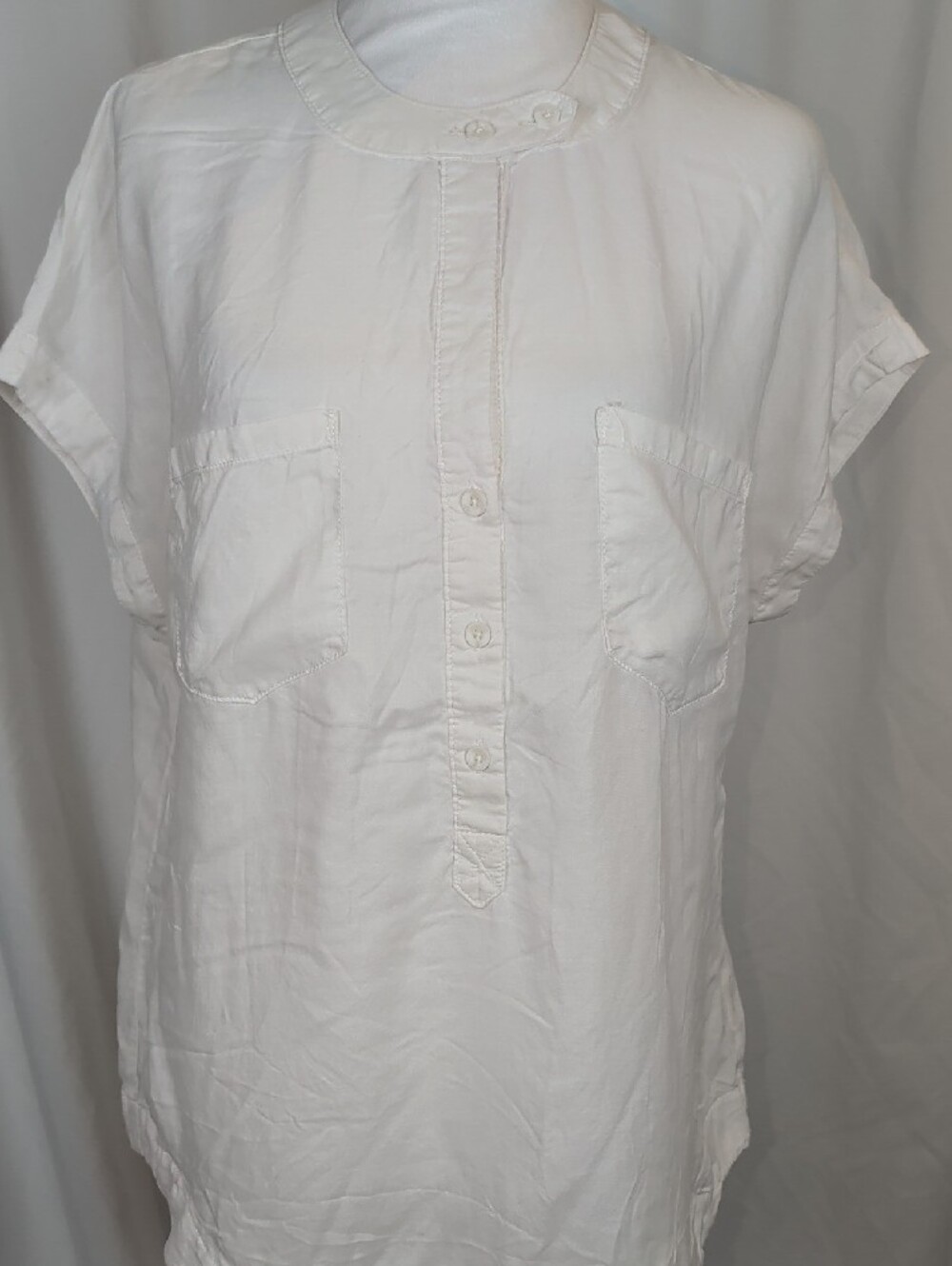 Cloth & Stone White Cotton Blouse Anthropologie - M EUC